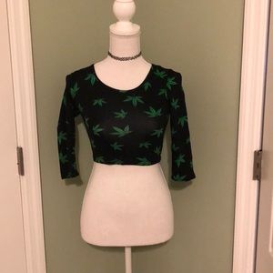Cute 420 crop top